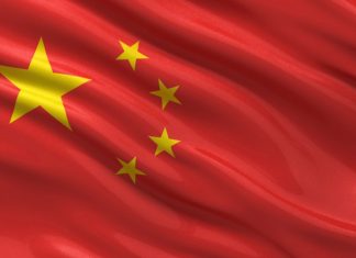 chinese flag_canstockphoto10130679
