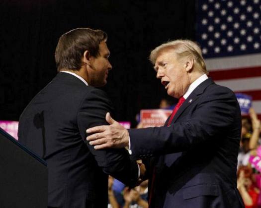 Ron Desantis and Donald Trump