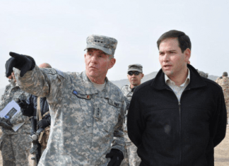 Marco Rubio with soldier