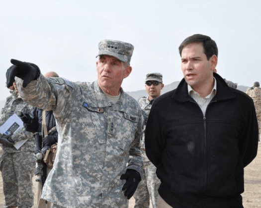 Marco Rubio with soldier
