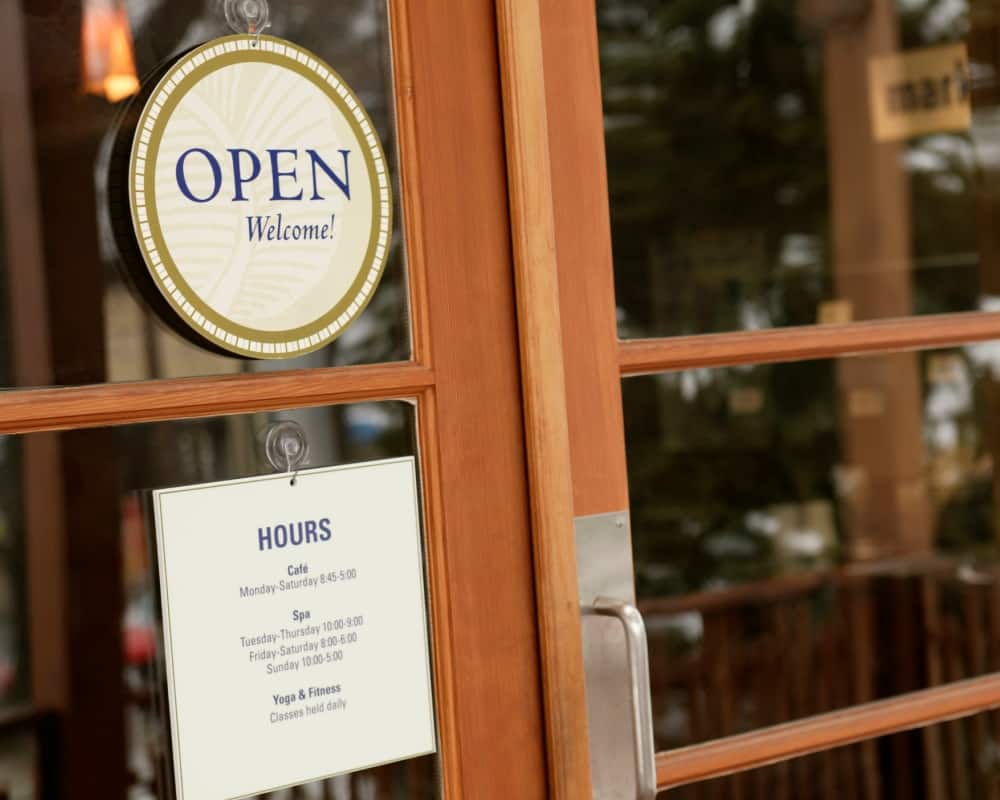 Front doors to small business