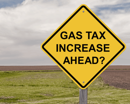 gas tax increase ahead 525x420