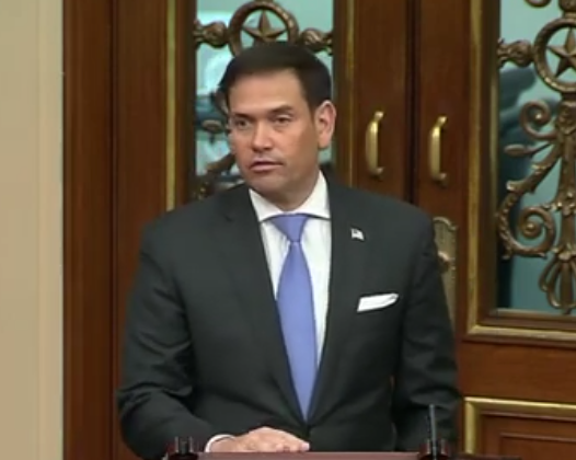 Marco Rubio Honors Longtime Aide in Speech on the Senate Floor