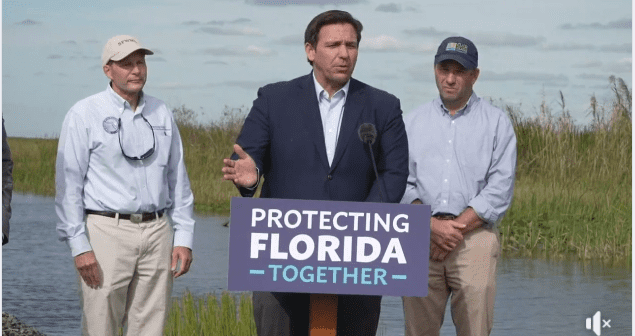 Governor Ron DeSantis in Everglades