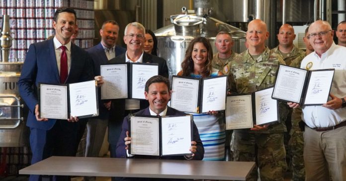 ron desantis signs military bills