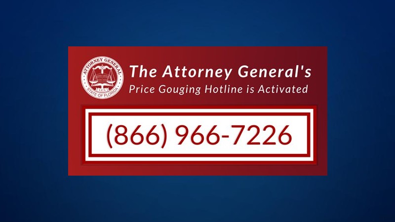 Ashley Moody Florida s Price Gouging Laws Still In Effect As Hurricane 